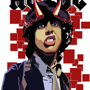 Alternative view of ACDC Angus Young