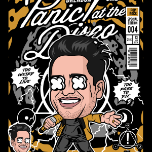 Alternative view of Brandon Urie Panic At The Disco