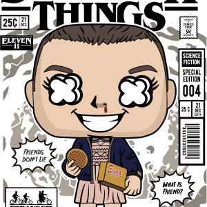 Alternative view of Eleven With Eggos Stranger Things