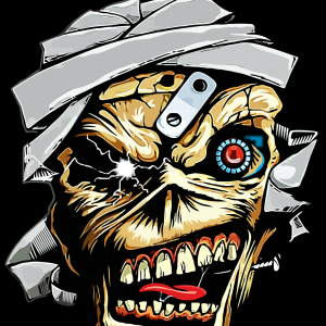 Alternative view of Iron Maiden Eddie Metal