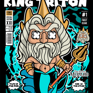 Alternative view of King Triton Little Mermaid