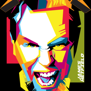 Alternative view of Metallica James Hetfield