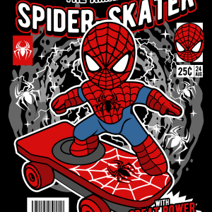 Alternative view of Spiderman Skateboard