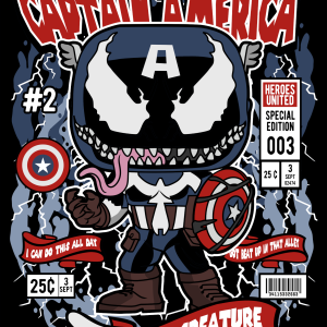 Alternative view of Venom Captain America
